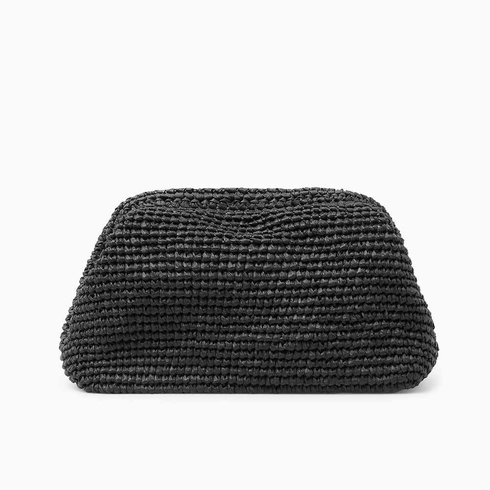 COS Raffia Framed Clutch